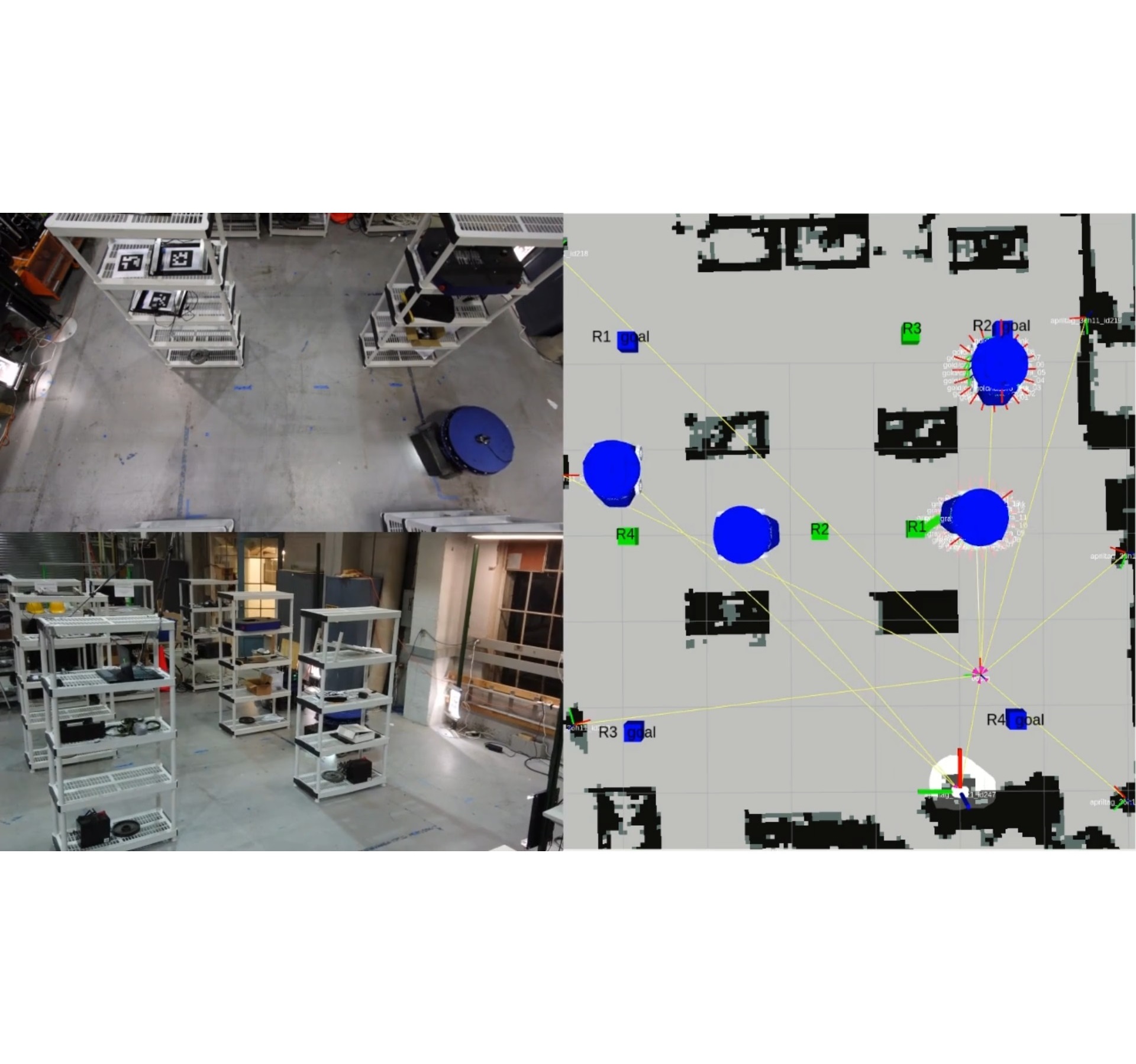 Multi-robot path planning in factory-like environments